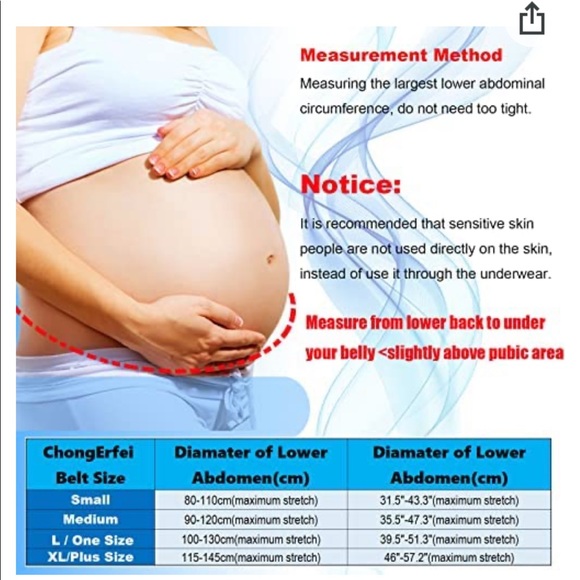 Maternity Belt, Pregnancy Back Support, Back Support, Light Weights Black plus - Picture 6 of 8